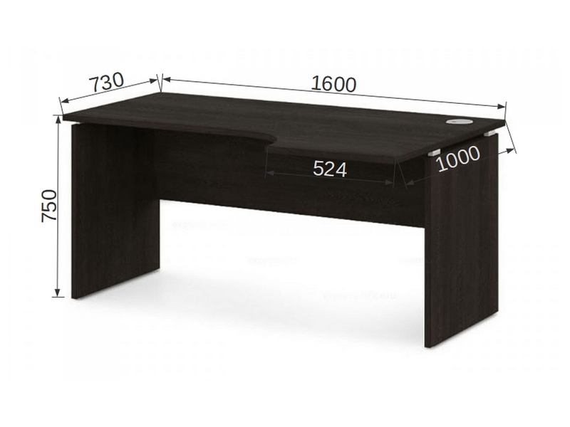 Офисная мебель VASANTA Угловой стол (правый) V-46